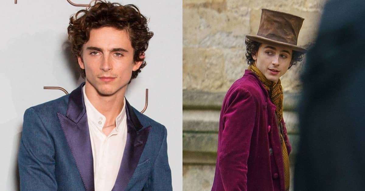 Timothee Chalamet as Willy Wonka